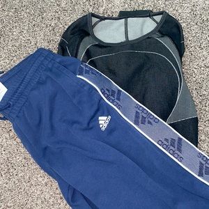 XS Adidas Joggers and S Gymshark Long Sleeve
